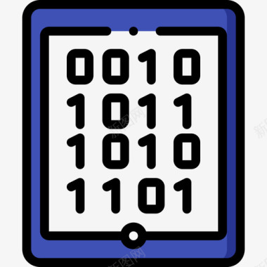 平板电脑素材平板电脑数据安全10线性颜色图标图标