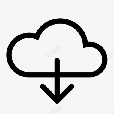 云软件网络工作图标图标