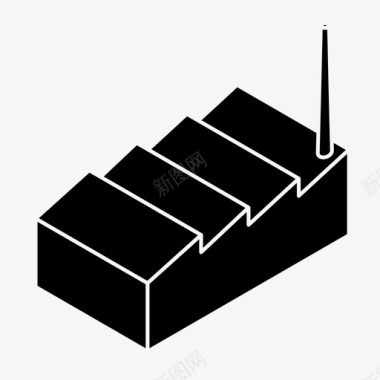 企业坐标标识工厂企业工业图标图标