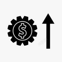 赚取利润利润赚取收入图标高清图片