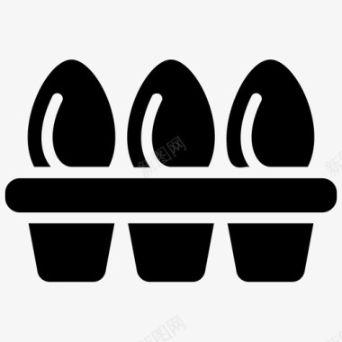鸡蛋鸡蛋盒鸡蛋容器图标图标