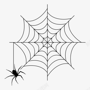 蜘蛛网蛛网薄纱图标图标