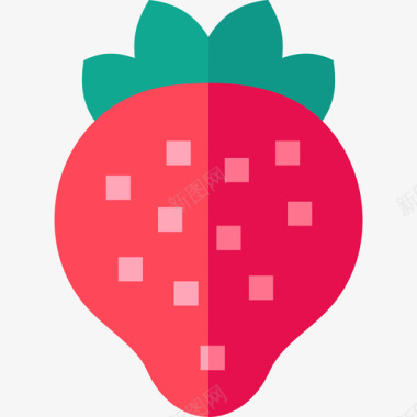 水果草莓水果蔬菜3个图标图标