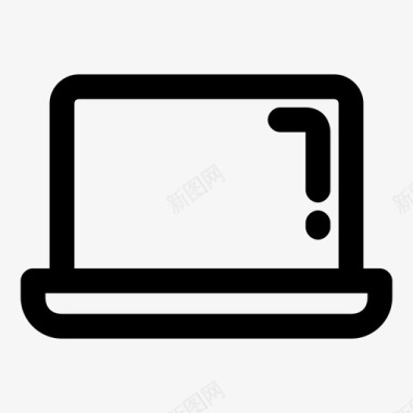 屏幕笔记本电脑台式机键盘图标图标