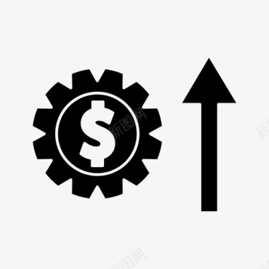 收入利润赚取收入图标图标