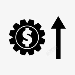 赚取利润利润赚取收入图标高清图片