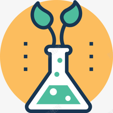 模块背景色试管科学技术9线色图标图标