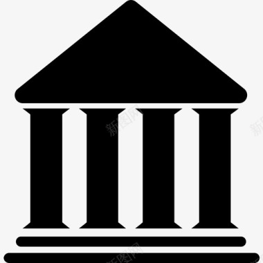 法院文化建设法院建筑司法图标图标