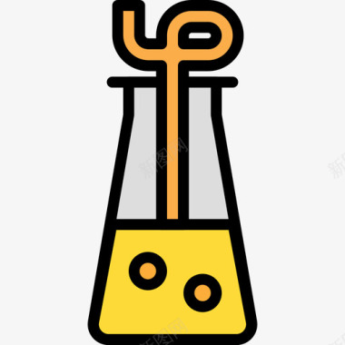 经典实验实验科学34线性颜色图标图标