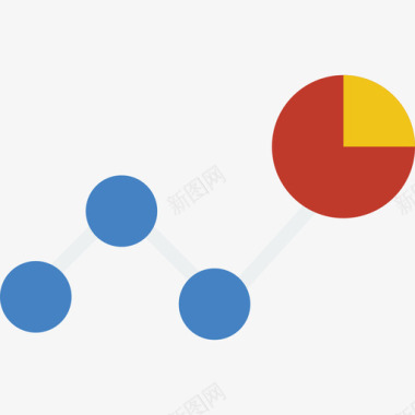 折线图PNG折线图营销5扁平图标图标