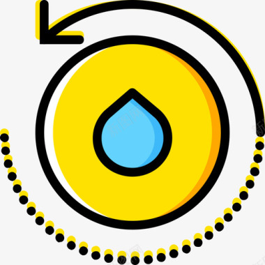 循环水生态42黄色图标图标
