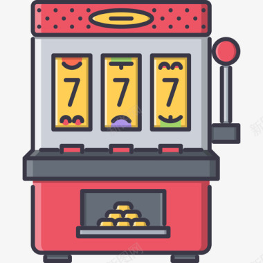 吃西瓜的老虎老虎机游戏3彩色图标图标
