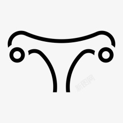 女性生殖器官子宫女性生殖器官图标高清图片