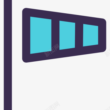 风天气101直线颜色蓝色图标图标