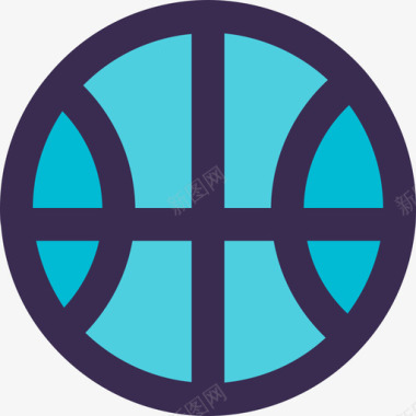 直线篮球教育84直线颜色蓝色图标图标