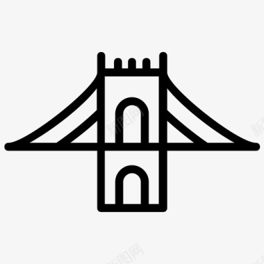 桥梁乔治华盛顿桥梁建筑桥梁基础图标图标
