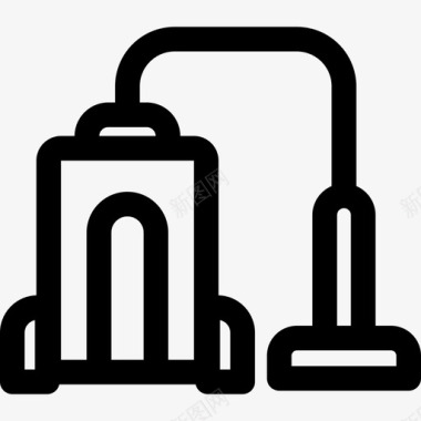 真空保鲜袋真空吸尘器清洁13线性图标图标
