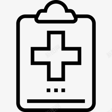医疗卫生图标病史医疗卫生3直线型图标图标