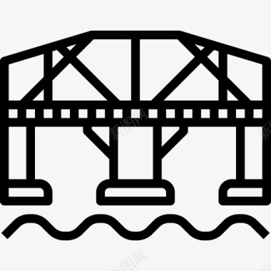 桥梁桥梁城市要素27线形图标图标