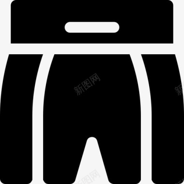 拳击短裤武术5填充图标图标