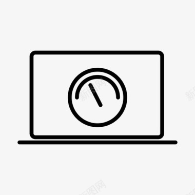 回答测试笔记本电脑仪表监视器图标图标