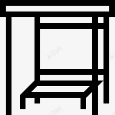 公共标识红公共汽车站城市公共图标图标