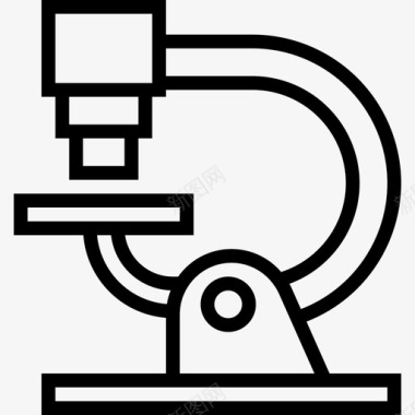 90DPI显微镜医用90线性图标图标