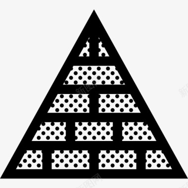 旅游金字塔建筑砖块图标图标