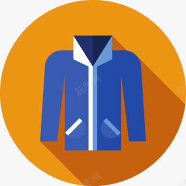 夹克夹克衫冬衣及附件平的图标图标