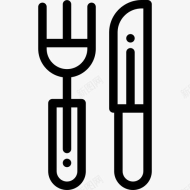 餐具烧烤派对5直系图标图标