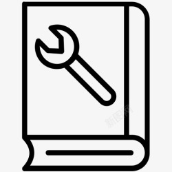 汽车用户手册机械手册工程车库记录图标高清图片