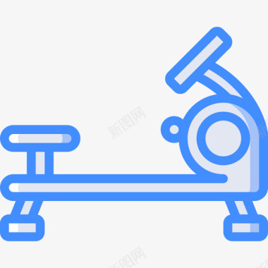 健身器材划船健身器材14蓝色图标图标