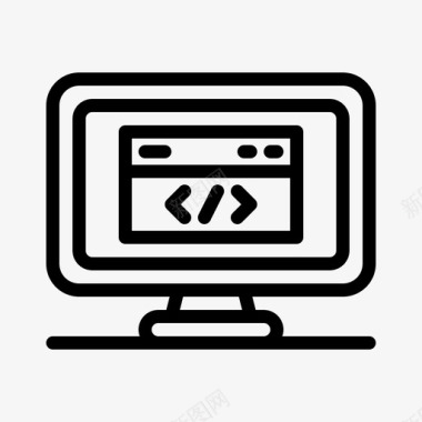 flash代码编码代码计算机图标图标
