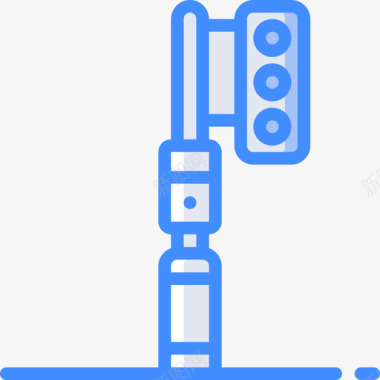 红绿海报红绿灯城市31蓝色图标图标