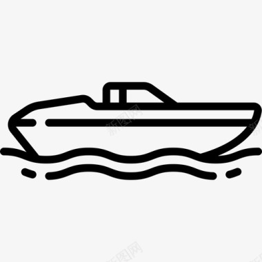 船船夏季10号直线型图标图标
