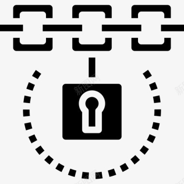 区块链加密货币3填充图标图标