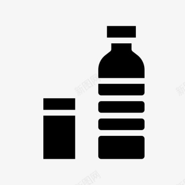 矿泉水瓶子饮料图标图标