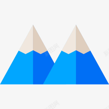 连绵的山脉山脉地理位置13平坦图标图标