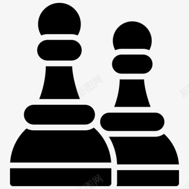 棋子元素国际象棋棋盘游戏象棋棋子图标图标