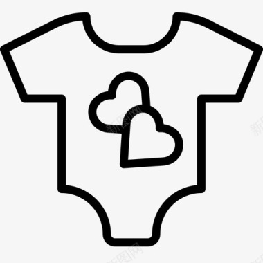 孩子和婴儿婴儿装衣服孩子图标图标