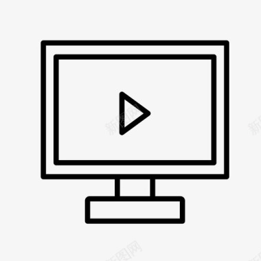 视频计算机显示器图标图标