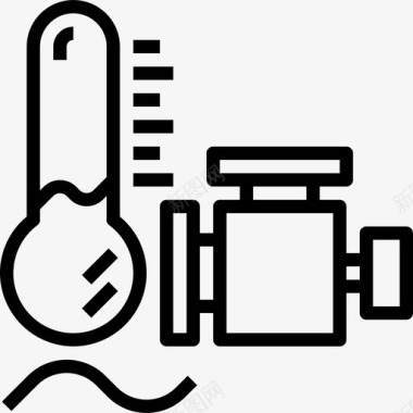 汽车发动机发动机汽车服务10线性图标图标