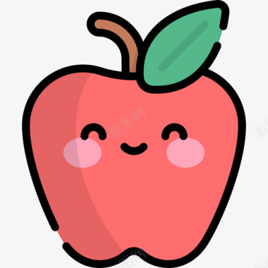 苹果苹果32号春线形颜色图标图标