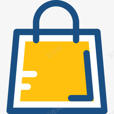 无网络信号标志购物袋网络和用户界面双色图标图标