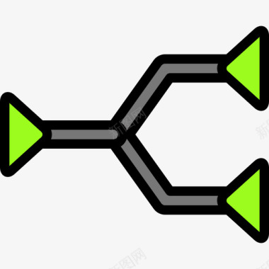 箭头散开线交点箭头47线颜色图标图标