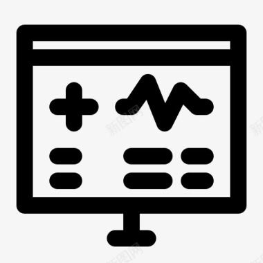 作者解释疾病计算机诊断图标图标