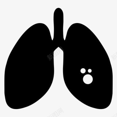 吸烟危害健康肺癌癌症香烟图标图标