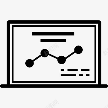 电脑上的海底演示文稿业务图信息图图标图标