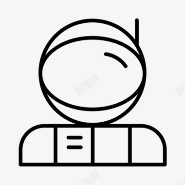 宇航员反乌托邦未来图标图标