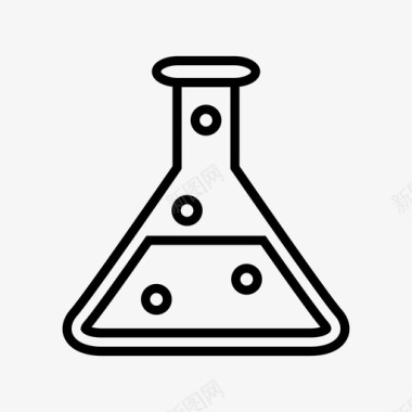医疗设备展板化学烧瓶化学实验室图标图标